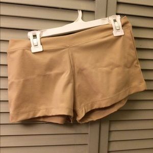 Capezio Adult Boy-Cut Lowrise Dance Shorts Nude